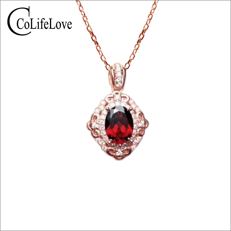 garnet vintage necklace
