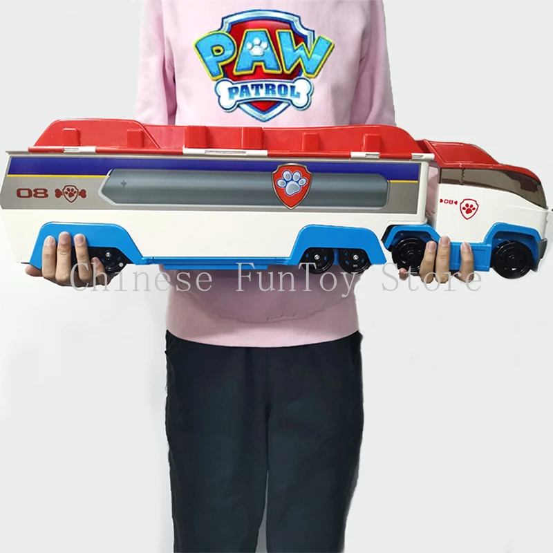 

Paw patrol Dog Ryder Captain Deformed Music Bus Car Toy paw Patrols Anime Action Figure Toys Set Birthday for Children Gift