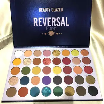 

40Colors Reversal Planet Matte Eyeshadow Palette Shimmery Silky Powder Long Lasting Pigments Glitter Eye Shadow Pallete Makeup