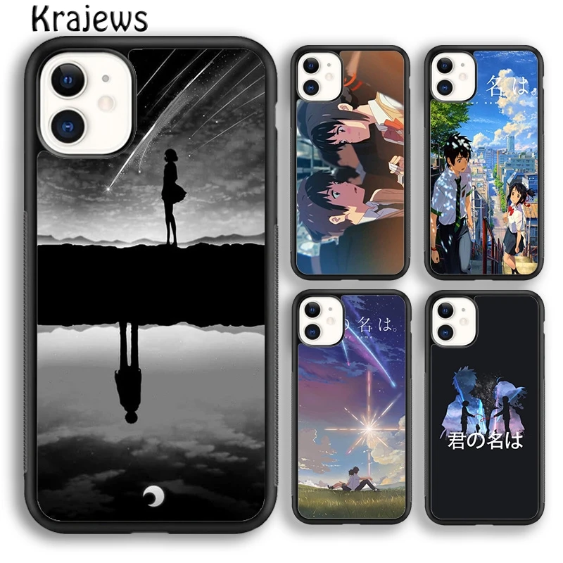 Чехол для телефона с аниме-надписью Makoto Shinkai iPhone 5 6s 7 8 plus X XR XS 11 12 13 pro max Samsung Galaxy S9 S10
