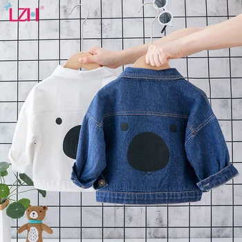 

2020 Spring Fall Baby Boys Denim Jacket For Boys Cardigan Kids Outerwear Coats For Girl Denim Jacket Children Clothes 2 3 4 Year