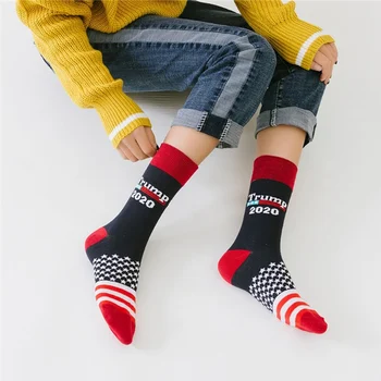 

Simple Socks Multi-Color Travel Print Cotton Polyester Spandex Hosiery Footwear Accessories For 2020 American President Election