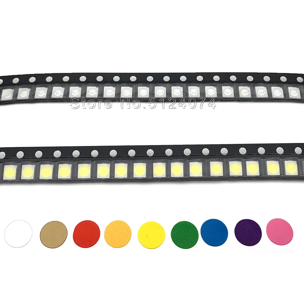 2000/катушка LED 1210 3528 SMD bead теплый белый/холодный