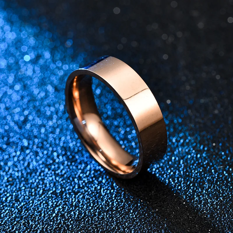 2mm 4mm 6mm stainless steel couples wedding rings for men and women