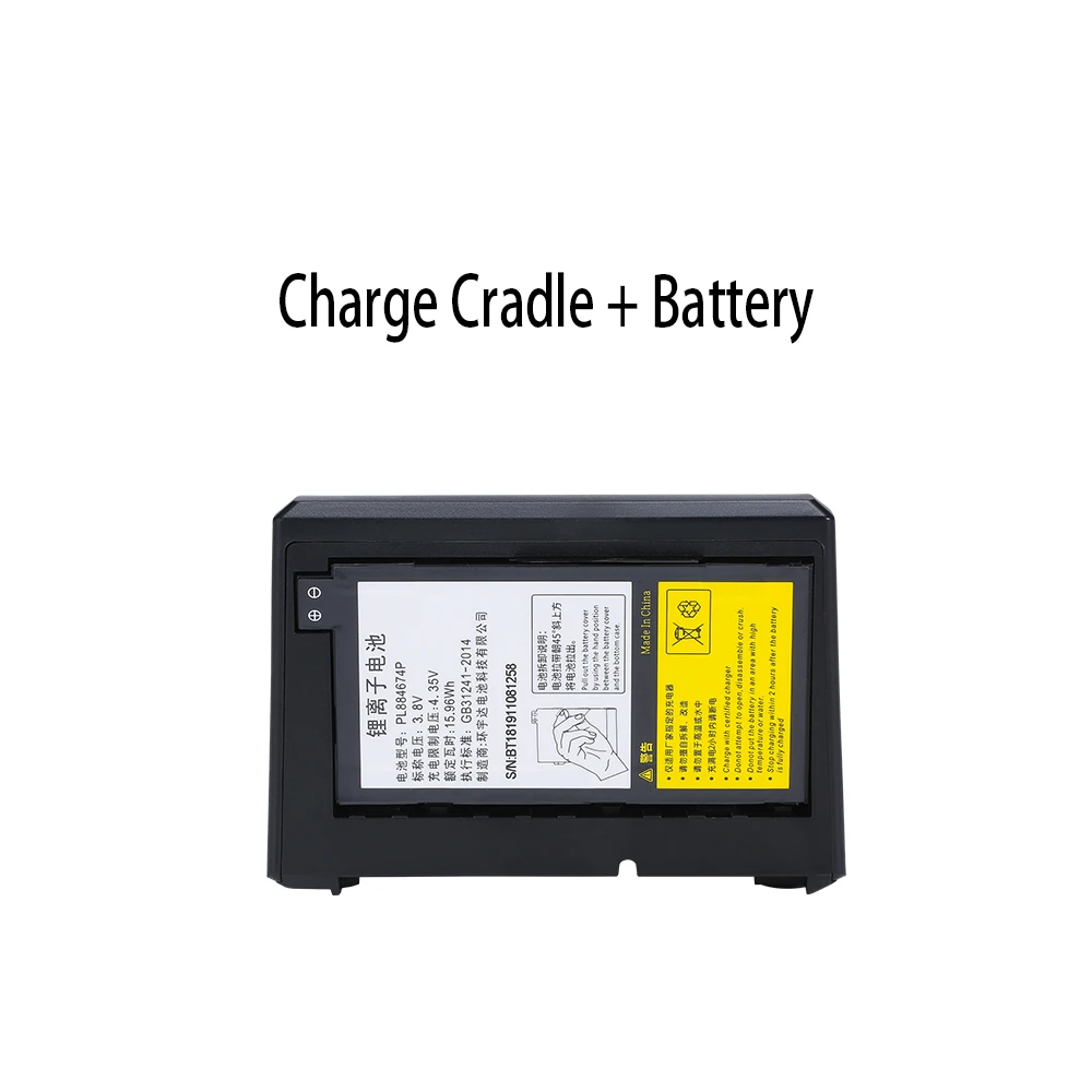 Cradle and Battery Android 7,0 Ручной терминал сбора данных с 1D Wifi BT 4G gps PDA(1D камера Колыбель батареи - Цвет: Cradle and Battery