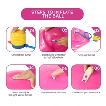 45/55/65/75/85cm йога мяч анти-взрыв гимнастический Аэробные Фитнес стабильность баланс упражнений Йога Пилатес тренировки THJ99