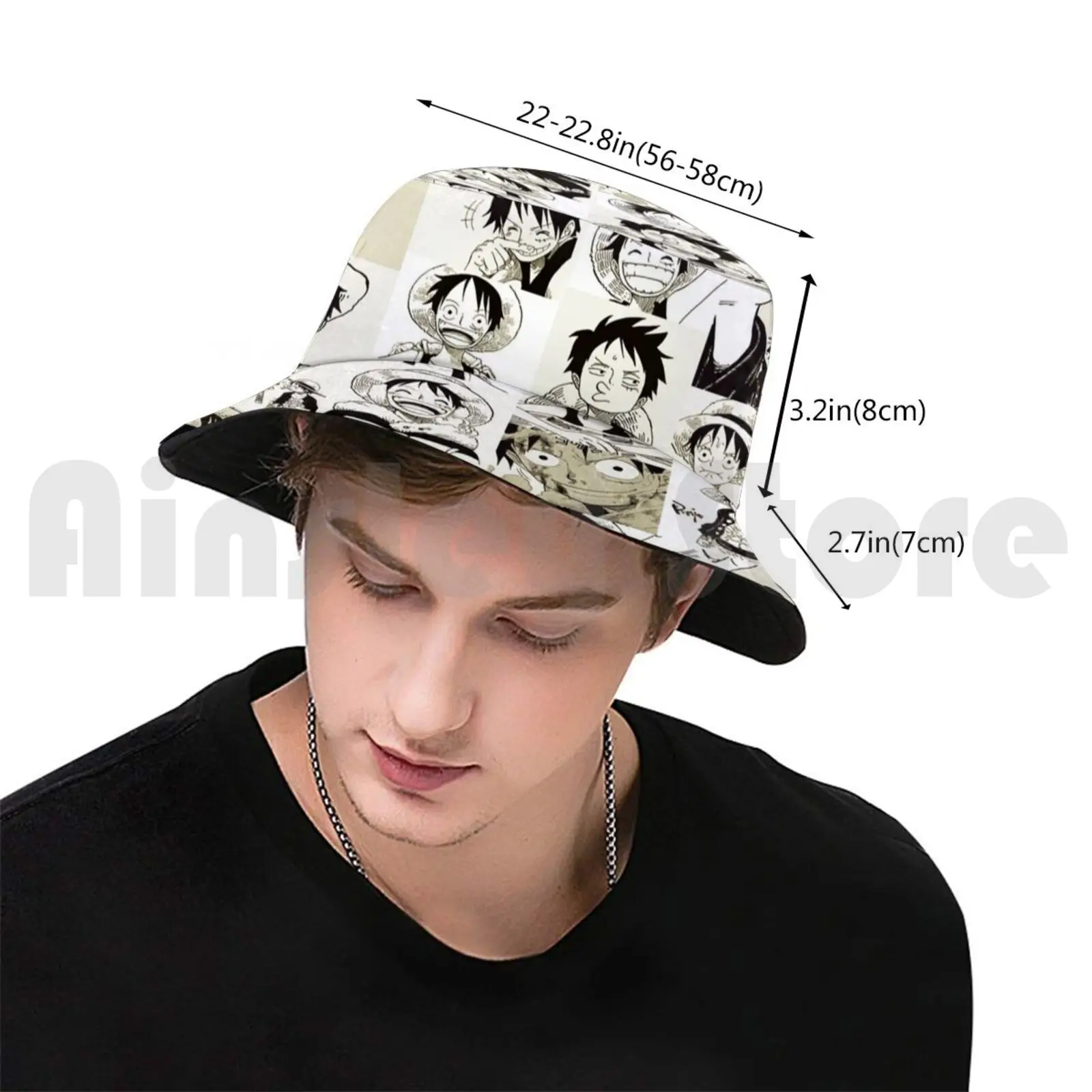 One Piece series Luffy Sauron anime cartoon new fashion fisherman hat male  and female students spring and summer sun visor trend