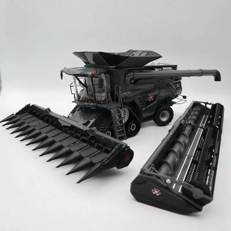 

1:32 ROS Combine Harvester MASSEY FERGUSON IDEAL 9T PF40 double header Diecast Models Limited Edition Toys Car baby kid gifts