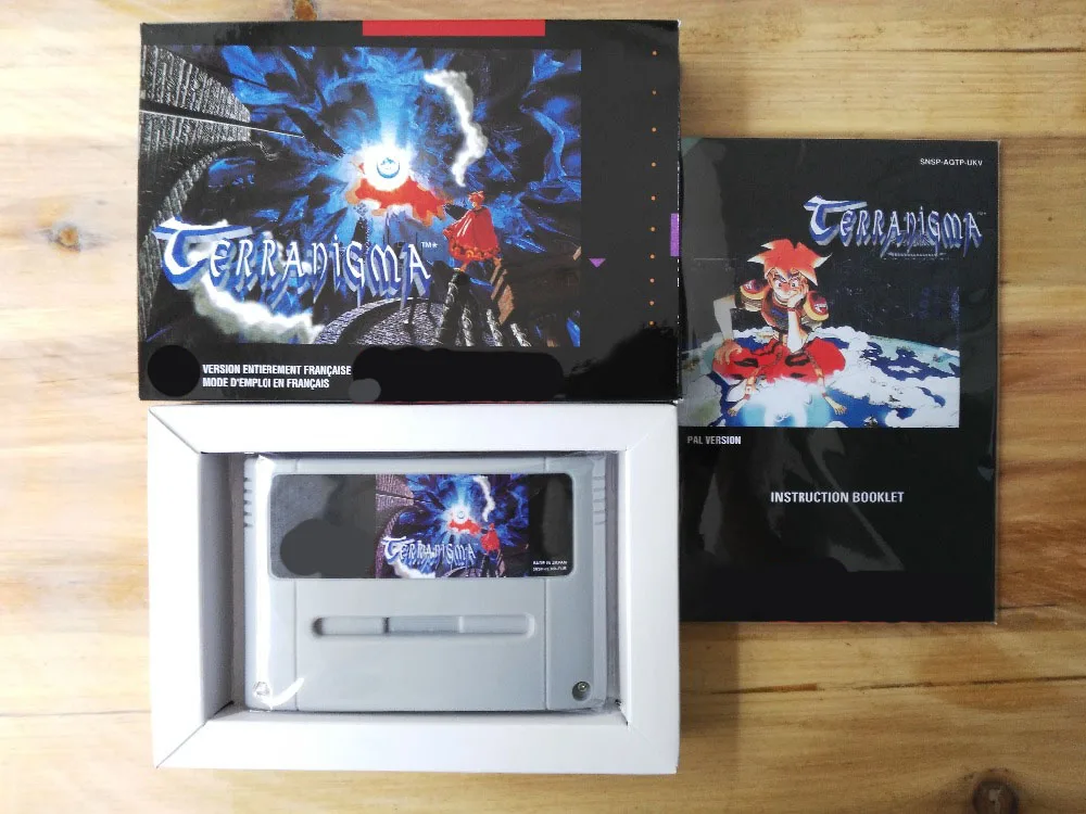 16Bit Games ** Terranigma ( English PAL Version!! Box+Manual+Cartridge