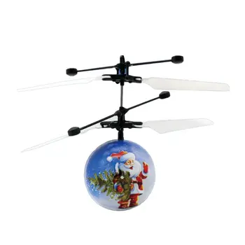 

Christmas Santa Induction Aircraft Music Helicopter LED Flashing Suspension Toy