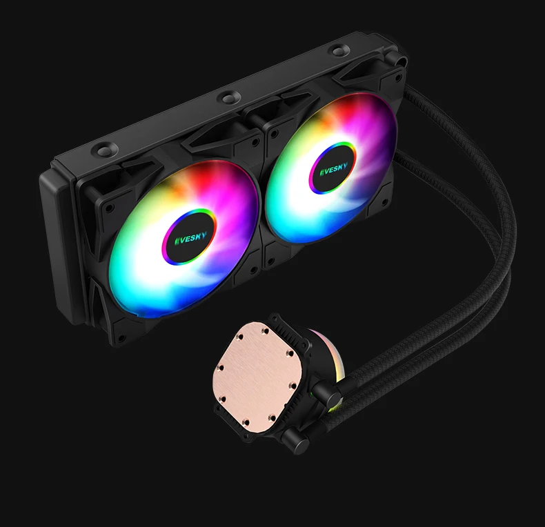 Processador de água, intel amd, cpu rgb,