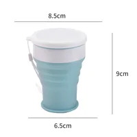200Ml Silicone Folding Glass Camping Travel Mug Portable Telescopic Coffee Cup Outdoor Water Cup Folding Water Bottle Drinkware 5
