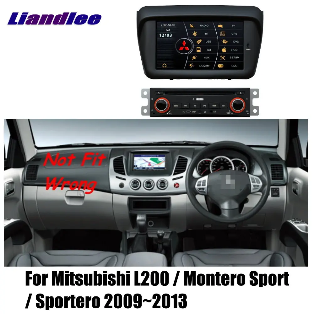 Для Mitsubishi L200 Montero Sport Sportero 2009 ~ 2013 Автомобильный GPS навигатор Радио DVD плеер стерео BT