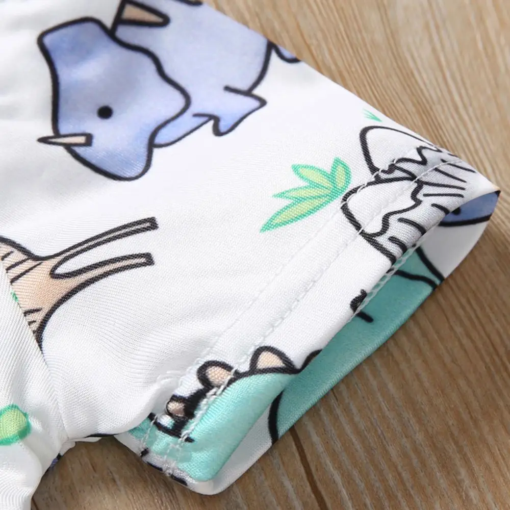 Summer Kids Boys T Shirt Dinosaur Print Short Sleeve Baby Girls T-shirts Cotton Children T-shirt O-neck Tee Tops Boy Cloth K30