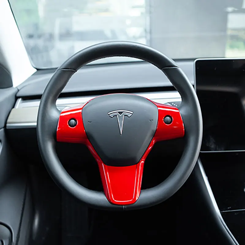 Для Tesla Model 3 18 20 интегрированная наклейка на руль 4 цвета|Лепнина для интерьера| |
