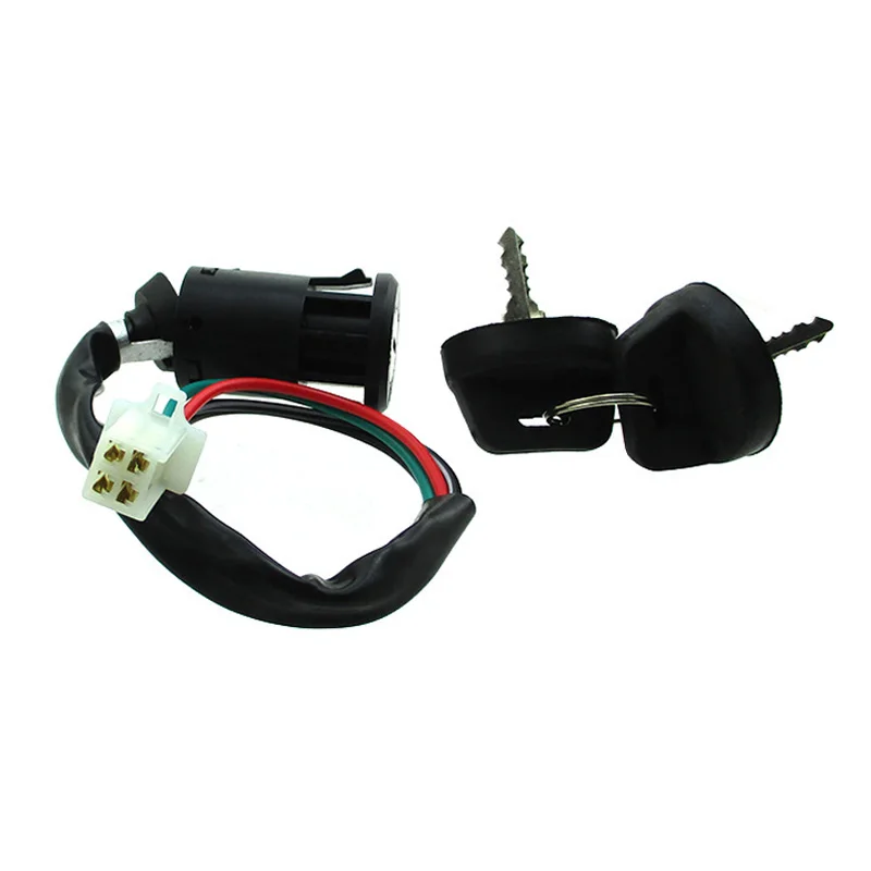 XLJOY 4 провода On Off Stop Kill зажигания ключ переключатель для 50cc 70cc 90cc 110cc 125cc двигатель китайский ATV Quad Go Kart 4 Wheeler