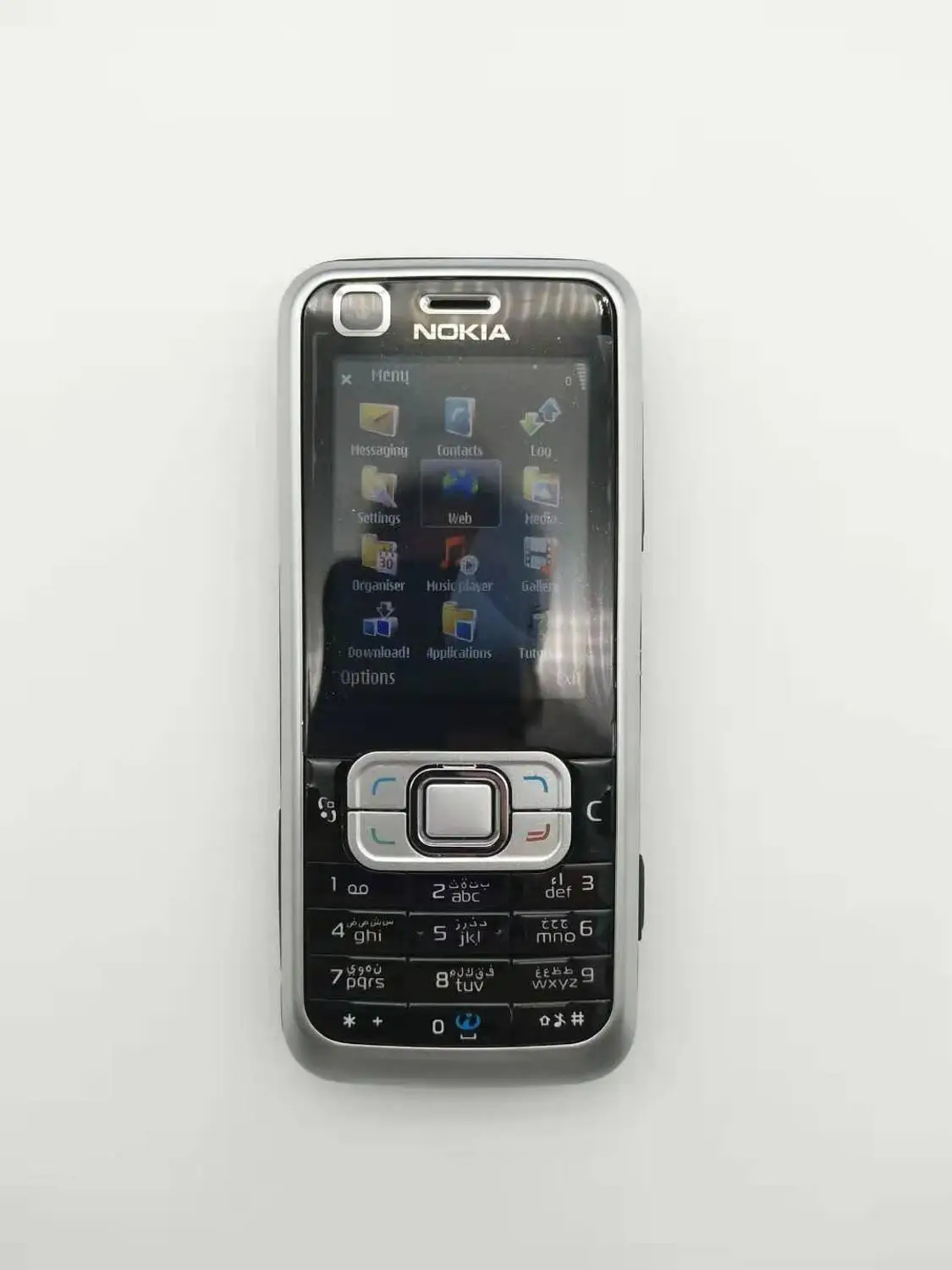 Nokia 6120 классический мобильный телефон разблокированный 6120c 3g смартфон и один год гарантии отремонтированный - Цвет: Черный