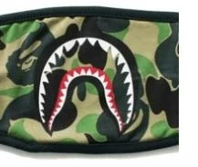 Маска Shark Ape-man, хип-хоп брендовая маска, моющаяся многоразовая маска для рта, Зимняя Маска для рта и лица, косплей на Хэллоуин - Цвет: Green camouflage