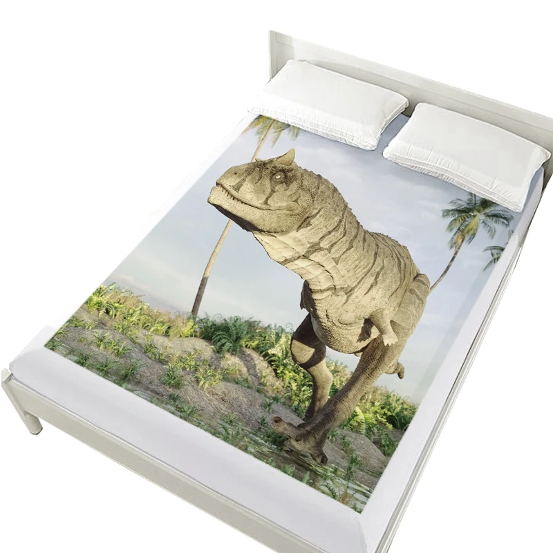 dinosaur-5 3D простыни на резинке кровать, мультфильм простыня, матрас покрытие для детей/детей. Постельное белье тираннозавр динозавр - Цвет: dinosaur-5