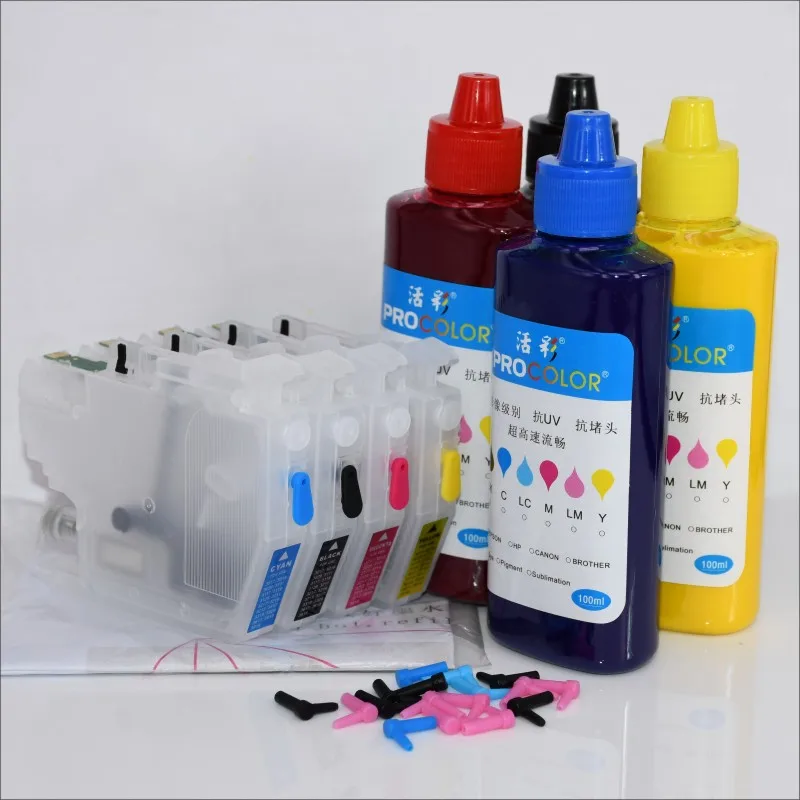 PROCOLOR-LC3513-空墨盒带芯片带墨水一套-800-1