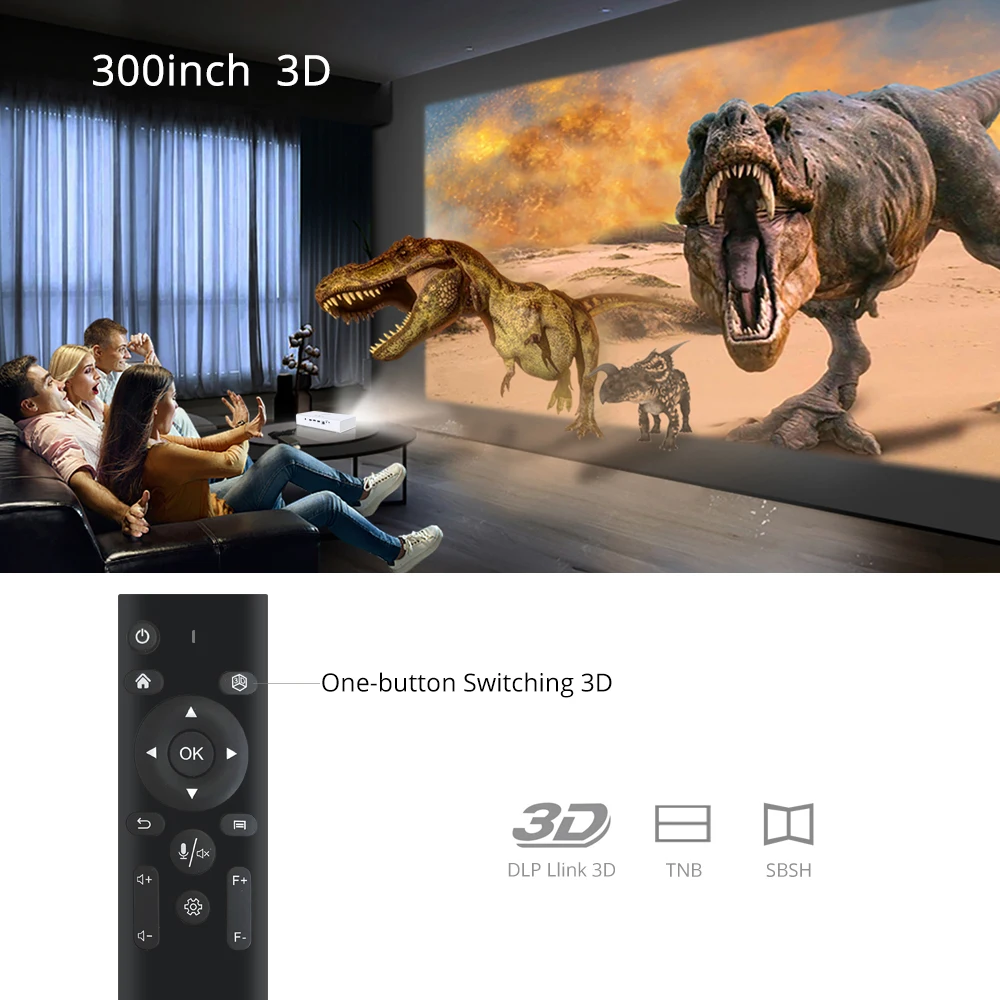 BYINTEK бренд UFO R19 300 дюймов 3D Смарт Android wifi видео светодиодный портативный мини проектор HD DLP для Full HD 1080P HDMI 4K Iphone 11