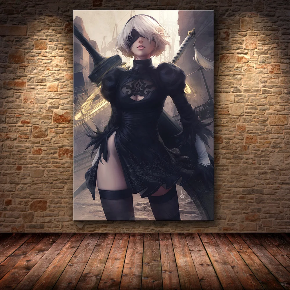 05 Картина для украшения плаката без рамы NieR: Automata на HD холсте, Картина на холсте, художественная настенная живопись, картины на холсте - Цвет: 05