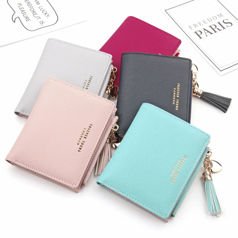 

New Arrival Wallet Short Women Wallets Zipper Purse Patchwork Fashion Panelled Wallets Trendy Coin Purse Card Holder Leather