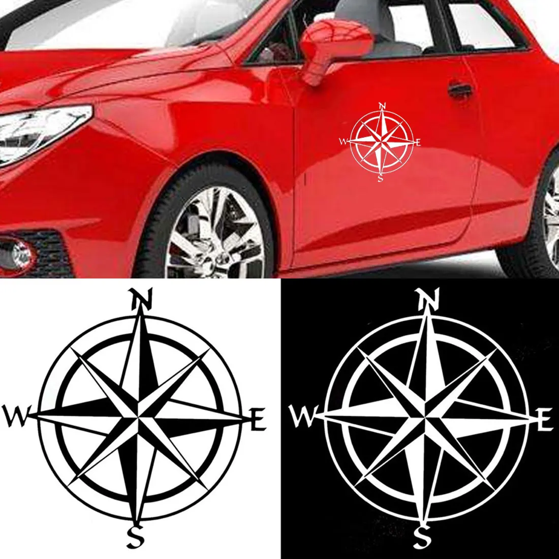 Dewtreetali горячая Распродажа 15 см * для дизайна ногтей виниловые NSWE Компас