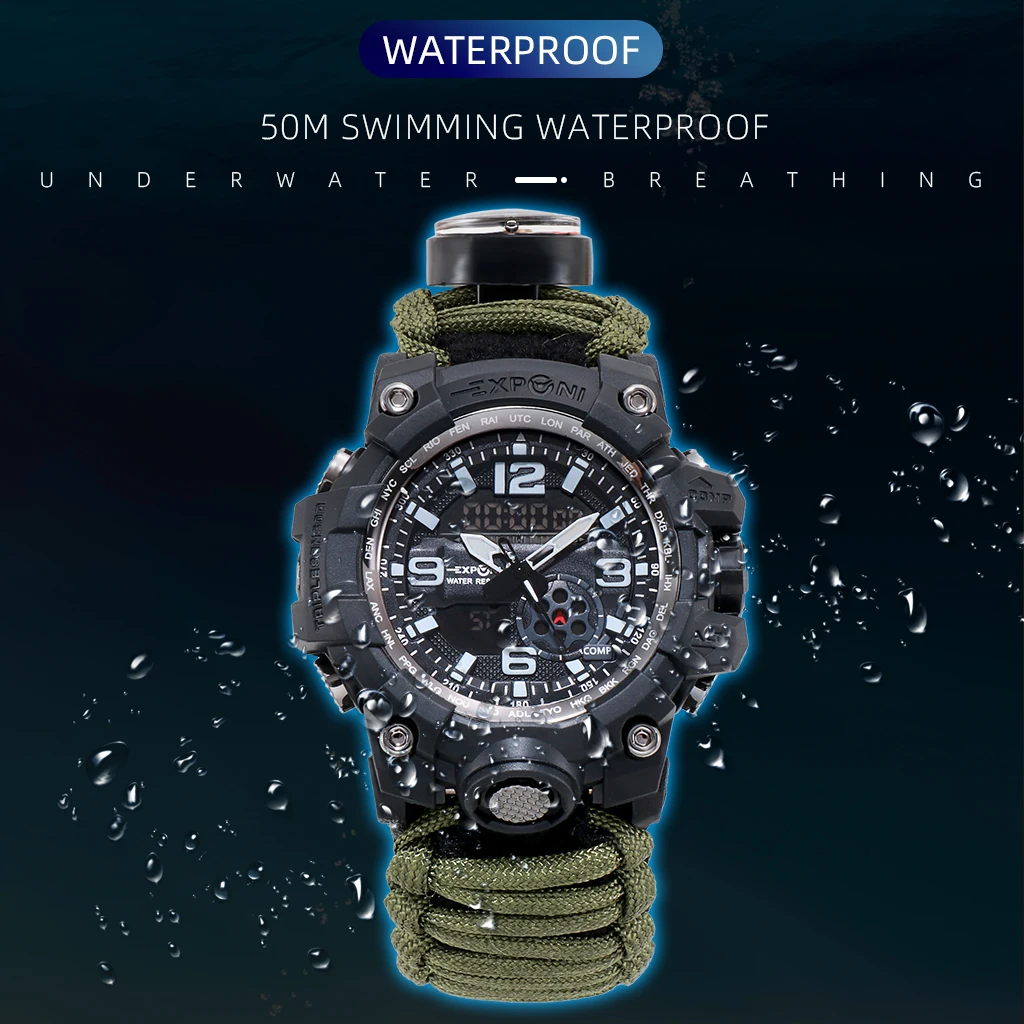 Adventurer Multifunction Survival Watch for outdoor enthusiasts1