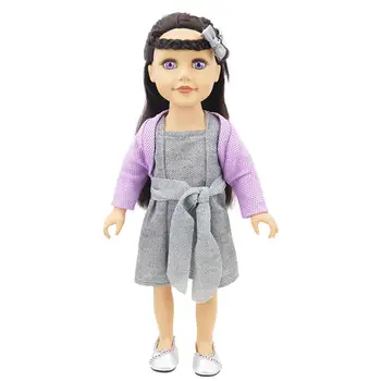 

Kuulee 18inch Girls' Toy Suits Sleeveless Dress and Cardigan Costume Clothes Gifts