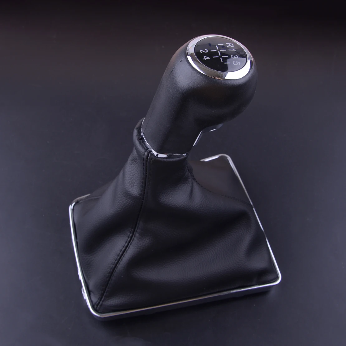 

Black 5 Speed PU Leather Gear Shift Knob Gaiter Boot Fit for Opel Astra GTC Coupe AS A-H/C Corsa 2005 2006 2007 2008 2009 2010