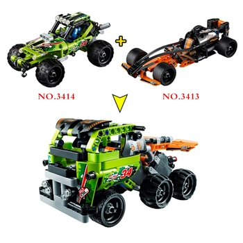 

Technic pull back racing Car SUV truck racer car moto Supercar F1 DIY MOC model Building Blocks sets Bricks kids toys gift boy