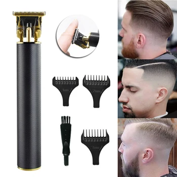 

New Digital Hair Trimmer Rechargeable Electric Outline Skeleton Cordless Trimmer USB Charging Electric Hair Clipper Set
