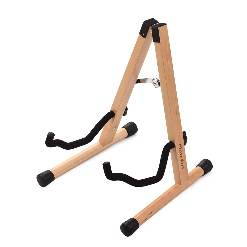 Flatsons FL-04W съемный деревянный держатель для гитары Пляжная из цельной древесины кронштейн инструмента для электрической акустической Басс гитара