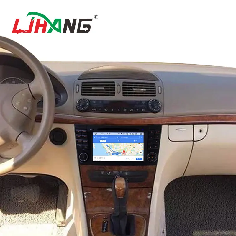 LJHANG 2 Din Android 10 Автомобильный мультимедийный плеер для Mercedes Benz E Class W211 E300 CLK W209 CLS W219