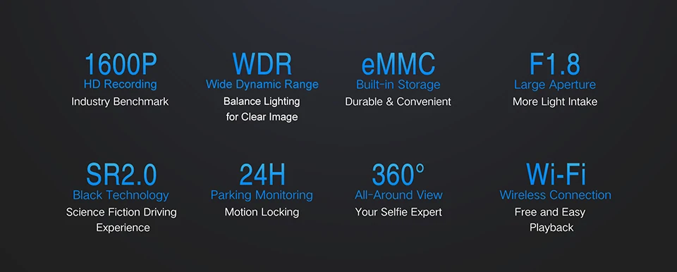 Глобальная версия Xiaomi Mijia DDPai Mini3 Dash Cam 32GB eMMC Встроенная память 1600P HD запись 24H монитор парковки