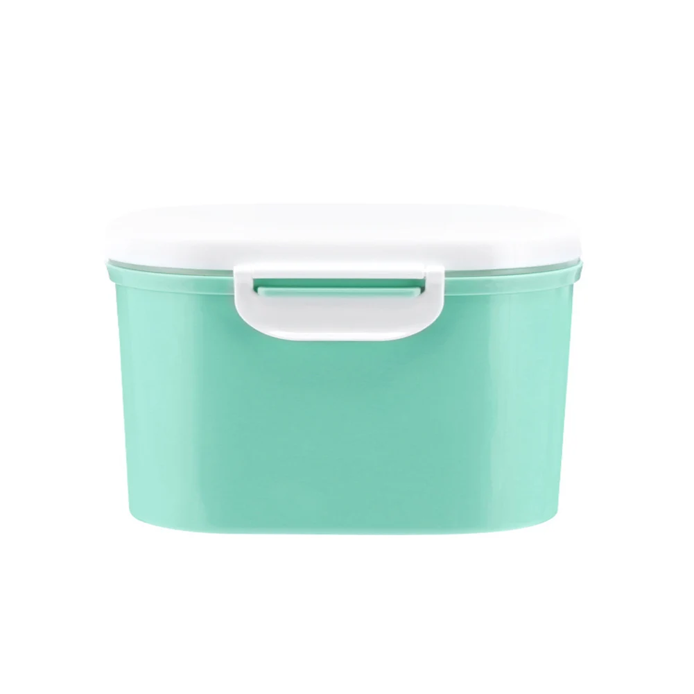 green small Новинка, переносной чехол для хранения порошка для молочной пудры, контейнер для хранения еды, кормушка для детей - Цвет: green small