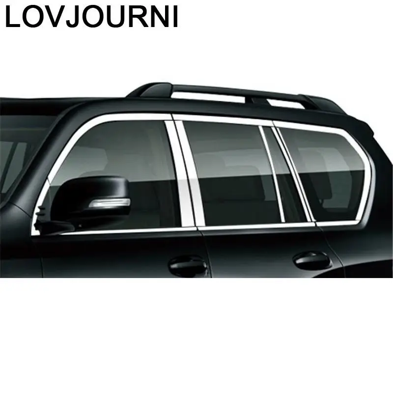 

Window Grille Exterior Decorative Automobile Automovil Sticker Strip Trim Covers Decoration Accessories 18 19 FOR Toyota Prado