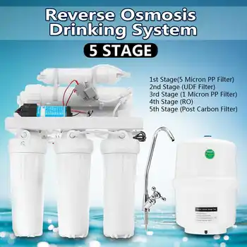 

5 Stage RO Reverse Osmosis System Drinking Water Filter Kitchen Purifier Water Filters Membrane System Filtration With Faucet