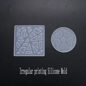 

DIY Irregular Printing Epoxy Resin Heart Silicone Mold Jewelry Fillings Pendant Accessories Charms Handmade Flowers Mould Craft