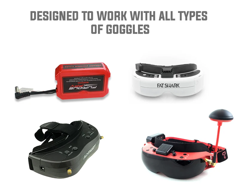 Чехол FuriousFPV Smart Po& wer V2 8 в постоянный выход с oled-дисплеем для FPV очки Fatshark RC Дрон Мультикоптер