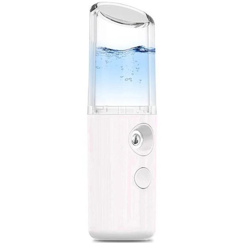 

Humidifier Steam Face Nano Spray Water Meter Portable Cold Spray Face Moisturizing Humidification-White