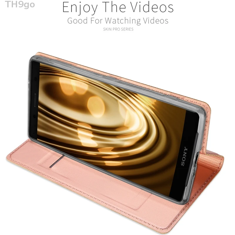 Магнитный чехол бумажник с откидной крышкой для Sony Xperia XA2 XZ2 XZ3 ультра легкий XZ4 XA XA1