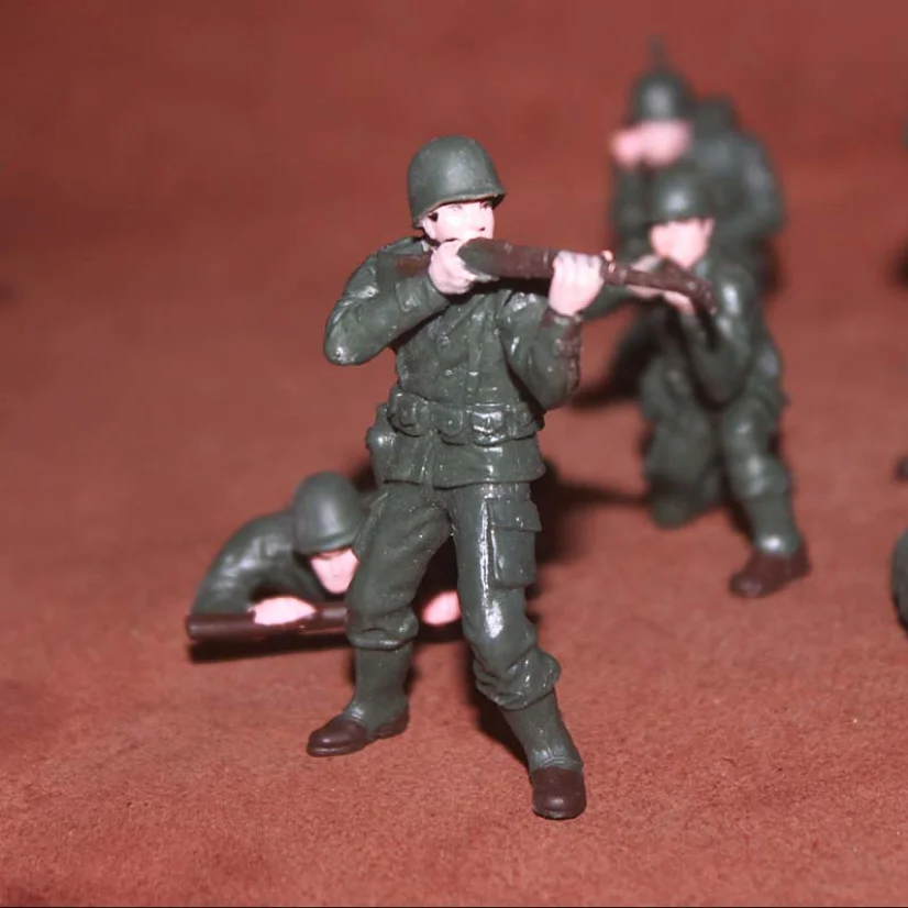 Anime Action Figures Action Figure Accessories Plastic Military Figures 10pcs/lot Green Soldier Model Action Figure Toys 6CM Miniature Accessories Boys PVC Toy Birthday Gift For Son