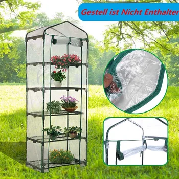 

Five Floors Green Household Plant Greenhouse Mini Garden Warm Room PVC 187x69x49CM Transparent. Easy installation