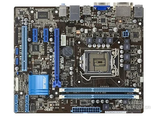 Оригинальная материнская плата для ASUS P8H61-M LE/USB3 LGA 1155 DDR3 процессора i3 i5 i7 16 Гб USB2.0