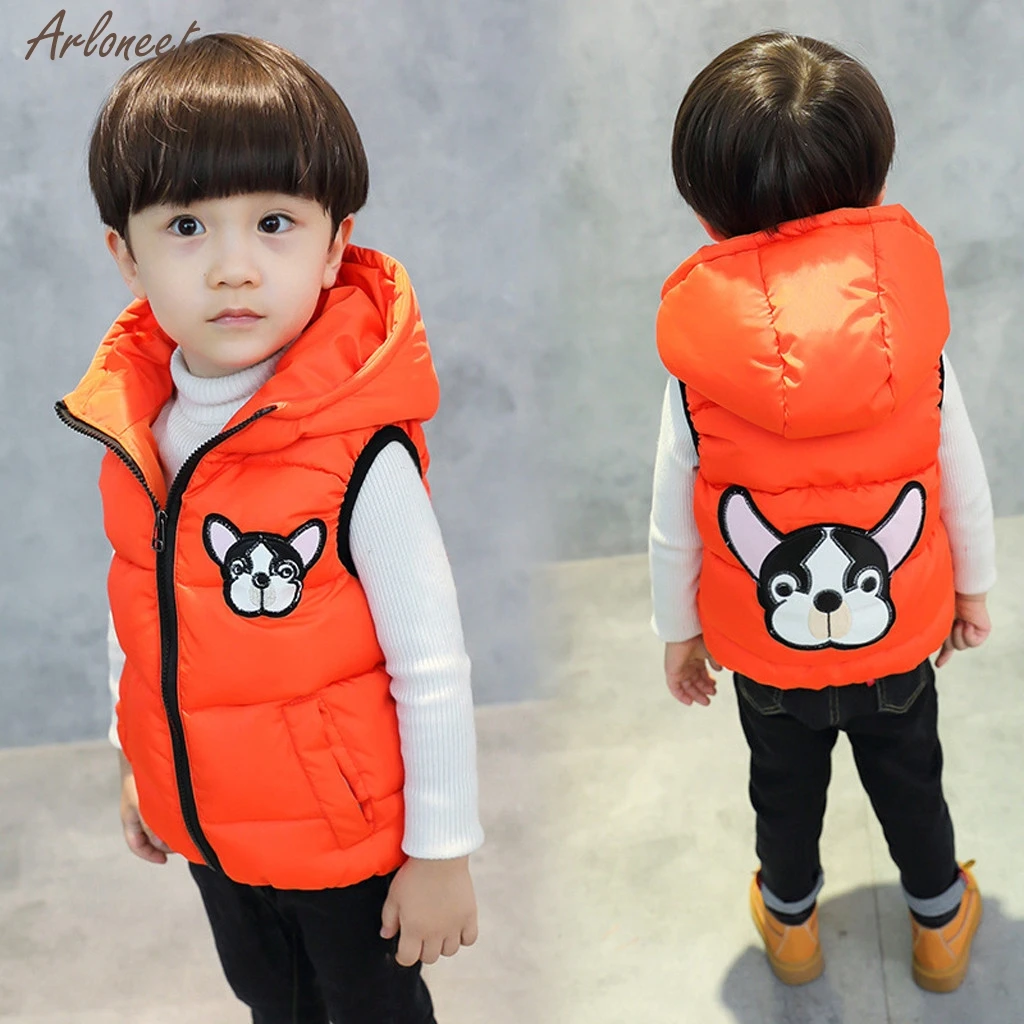 Toddler Kids Baby Boy Girl Cartoon Dog Hooded Jacket Warm Thick Coat Outwear Coat Boys Baby Coat jacket NEW
