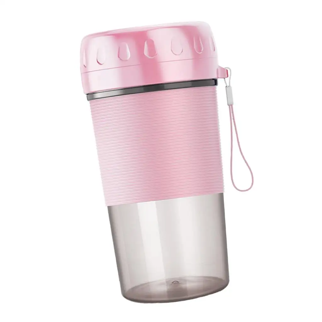 USB Electric Safety Juicer Cup Mini Portable Rechargeable 0.3L Water Bottle Personal Size Smoothies Shakes Ice Blender Mixer