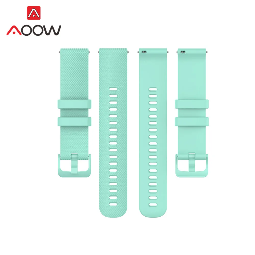 Water duck 18 мм 20 мм 22 мм спортивный силиконовый ремешок для samsung Galaxy Watch Active2 huawei Amazfit Garmin vivomove forerunner245 ремешок - Цвет ремешка: Water duck
