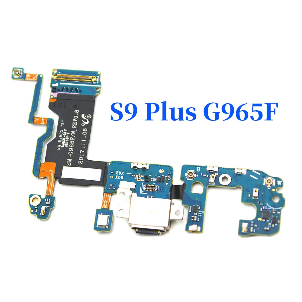 Для samsung Galaxy S9 Plus G960F G965F USB Гибкий кабельный порт зарядное устройство разъем док-станция вилка плата компонент запасные части